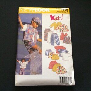 New Look Pattern 6398 Childs Kids Jacket Vest Top Skirt Pants Shorts 2-7 Uncut